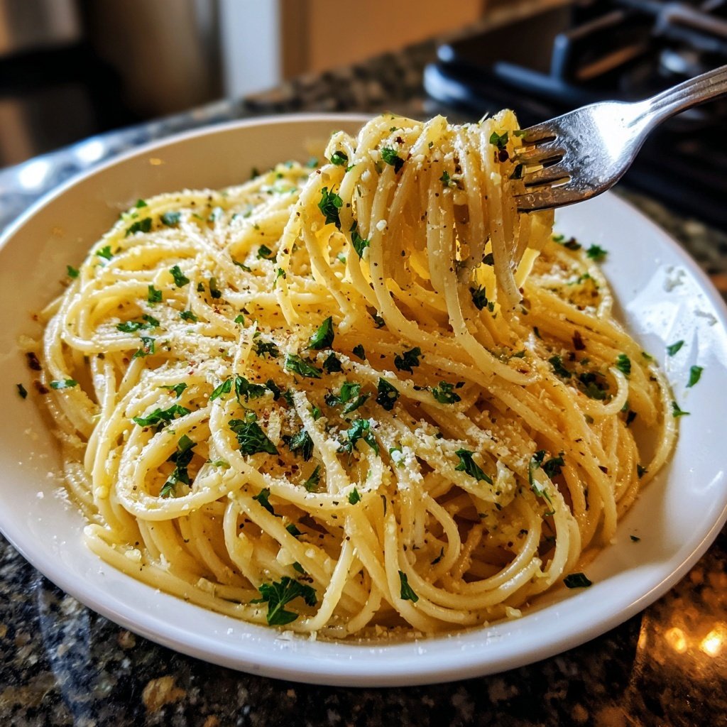 Quick Garlic Butter Pasta