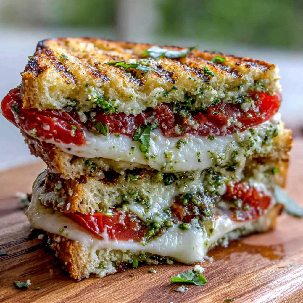 Delicious Pesto Lunch Sandwich