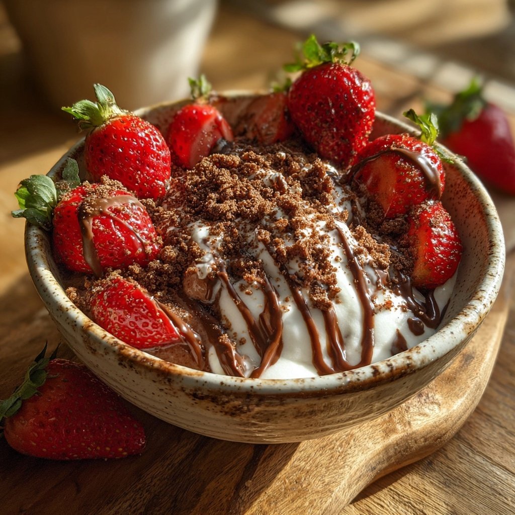 Chocolate Strawberry Breakfast Bowl