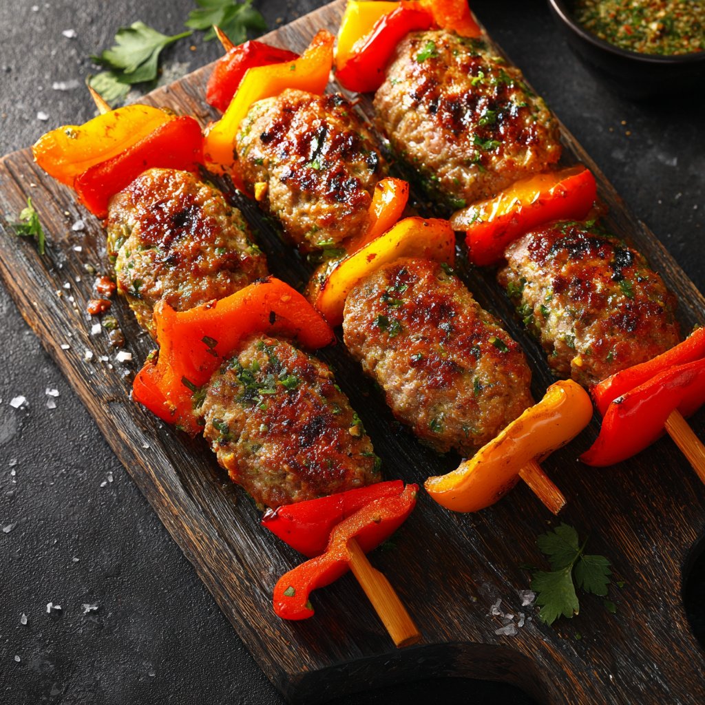 Herbed Ground Turkey Skewers