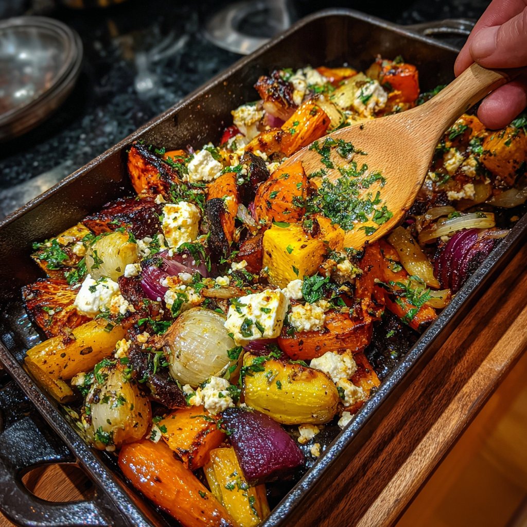 Roasted Vegetables with Feta