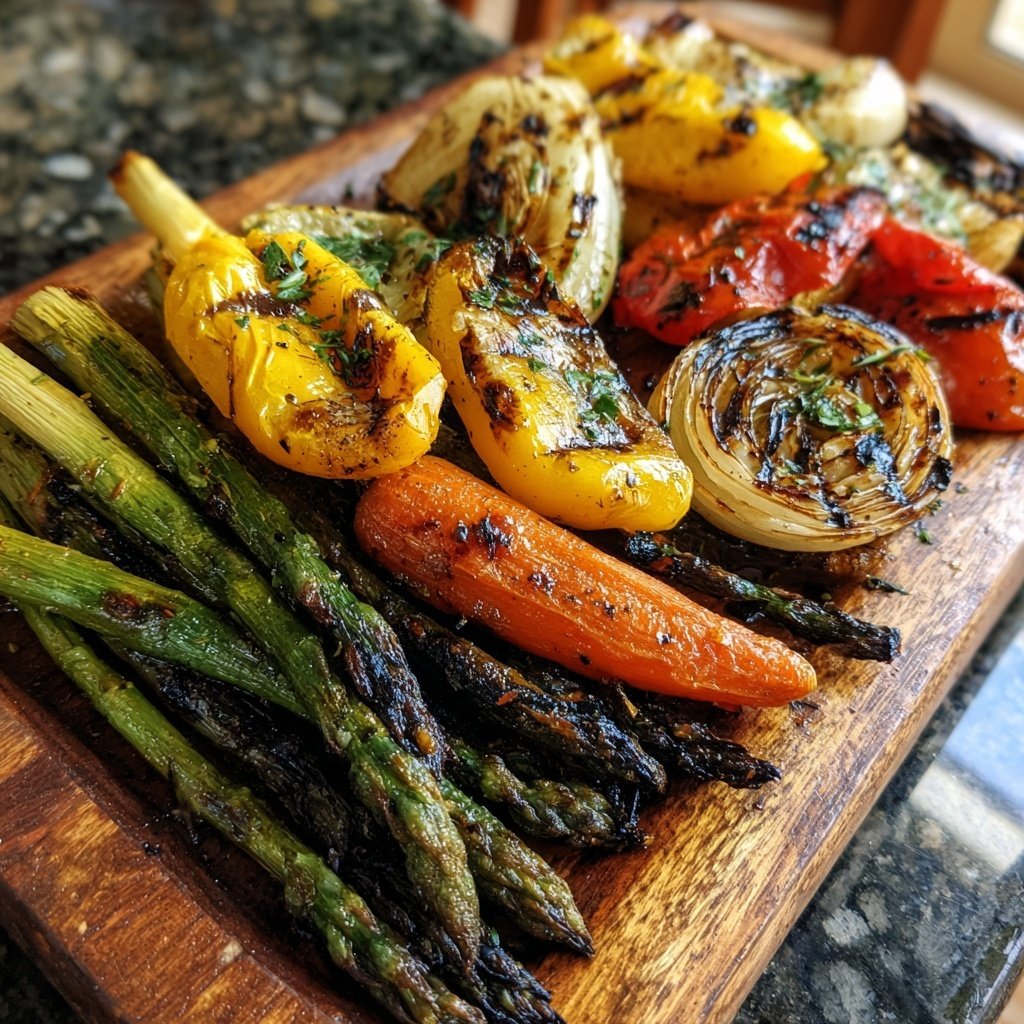 Healthy Lemon Herb Grilled Veggies