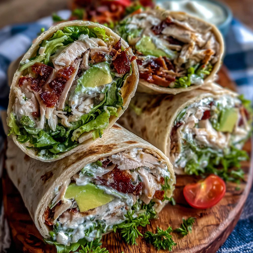 Turkey Avocado Wraps for Lunch