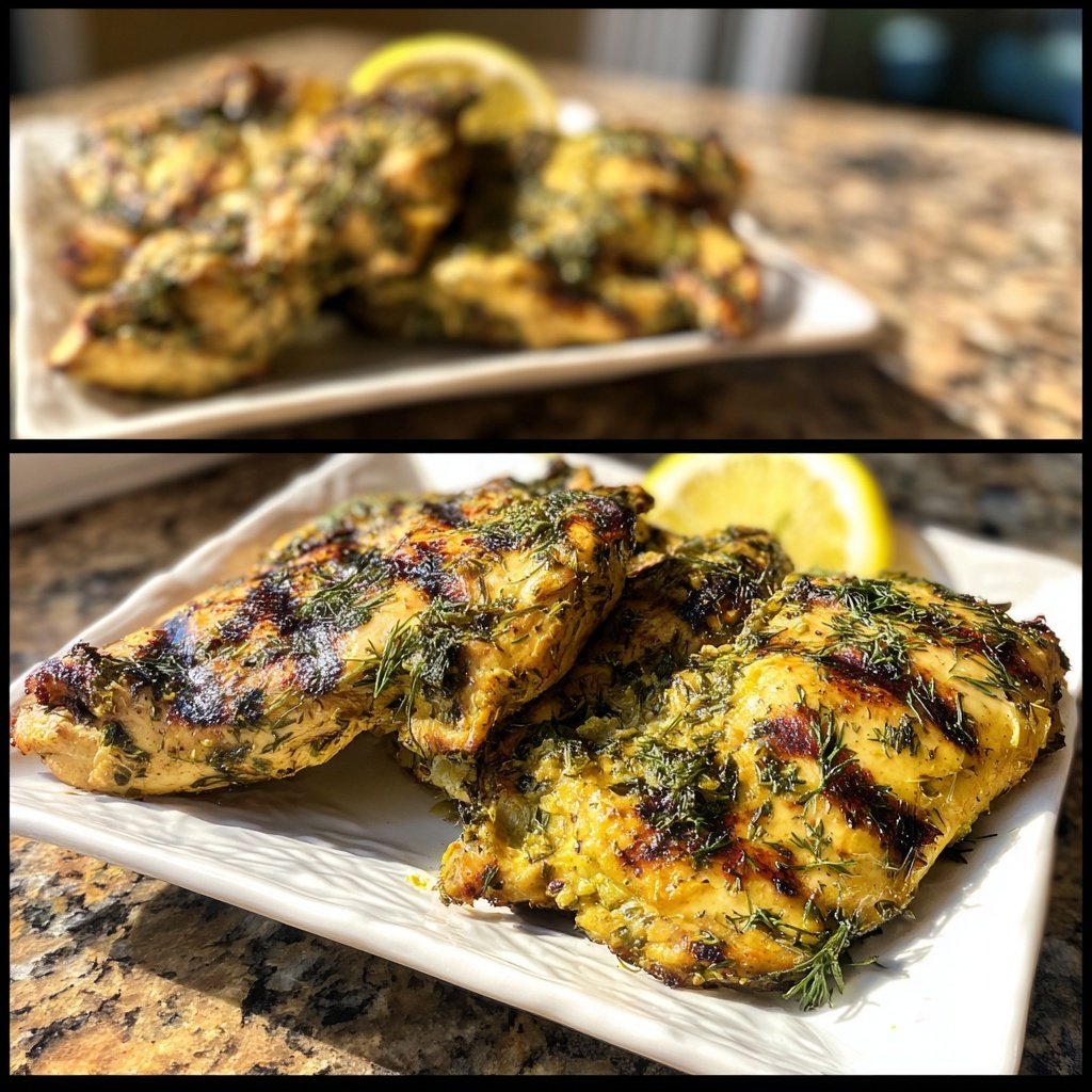 Grilled Lemon Dill Chicken